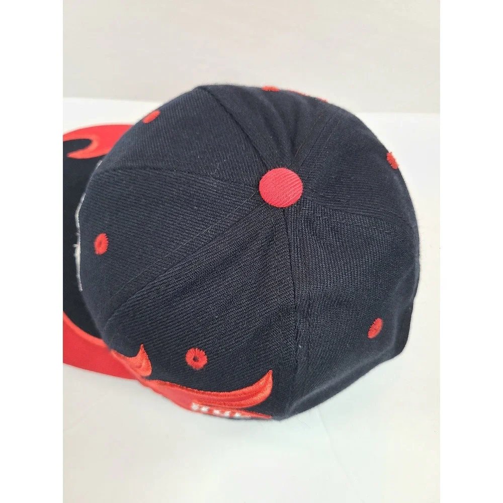 Orange County Choppers OCC Hat Men Black Red Flame Embroidered Baseball Cap OSFA